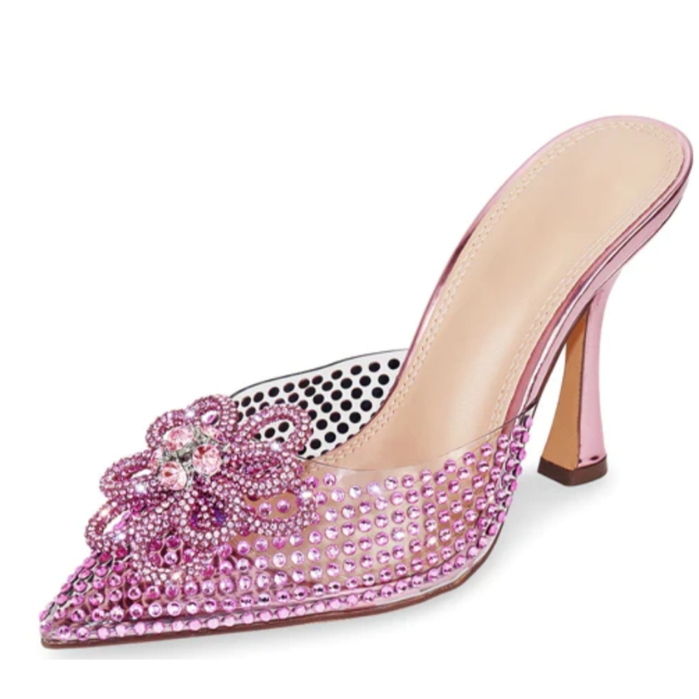Pink mules